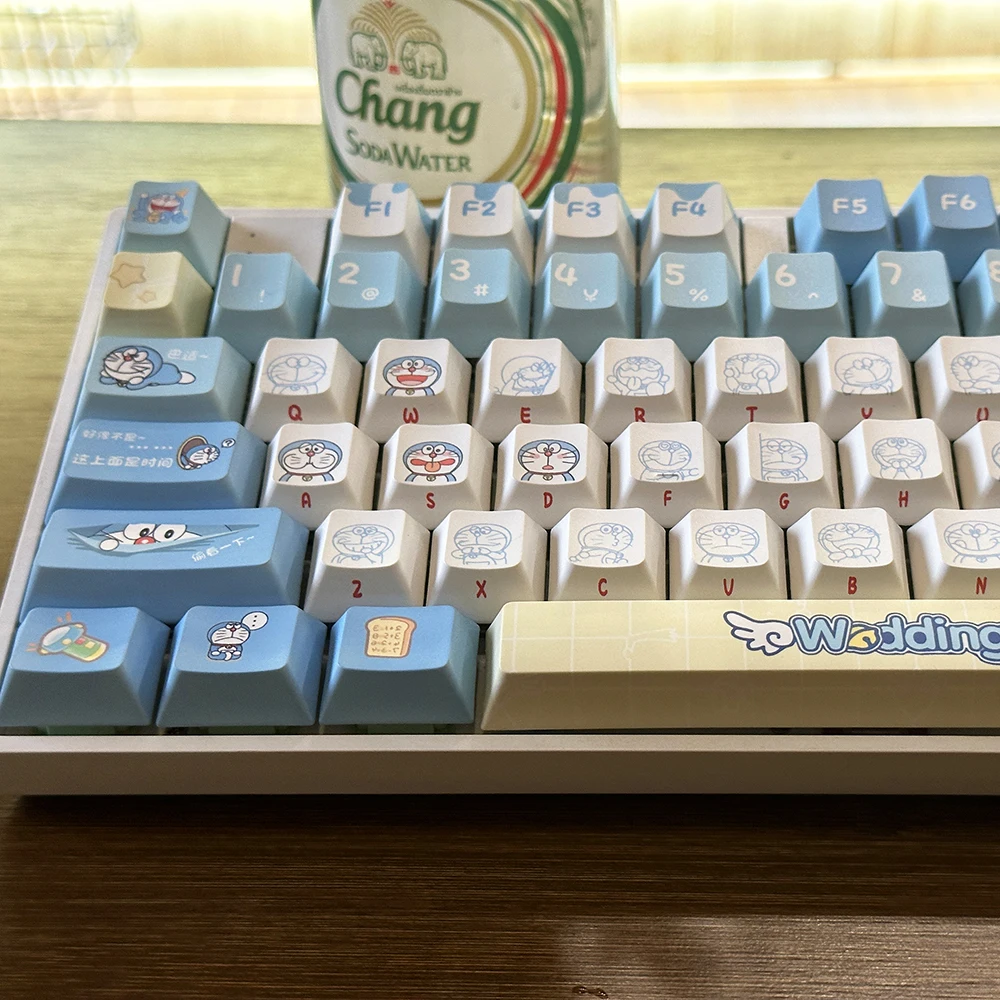 Gaming Accessories Aesthetic - Оригинальные колпачки для клавиш Doraemon, 120