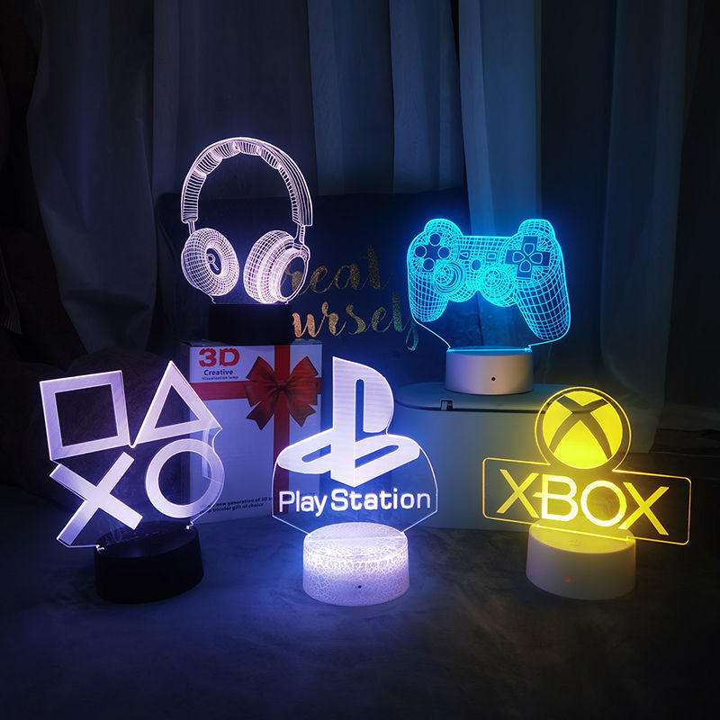 Accessories For Your Gaming Room - Лампа, ночник, настольная лампа 3D LED