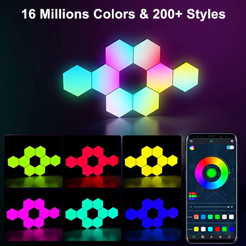 RGB светодиодный шестиугольный – обзор и цена Gaming Accessories For Room